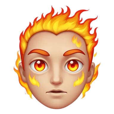 Fire in my eyes sticker