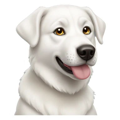 White husky & white Labrador  sticker