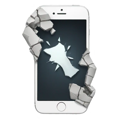 Broken iphone sticker