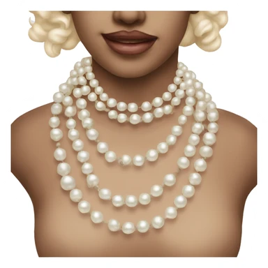 pearl necklace  sticker