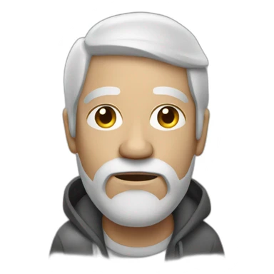 white homeless man sticker