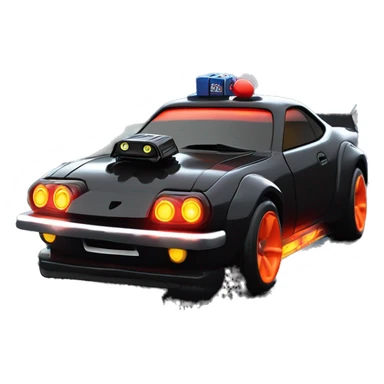    Hot wheels Darth Vader themed Scion FR-S scary Halloween monster rc car on  dark raining road  sticker