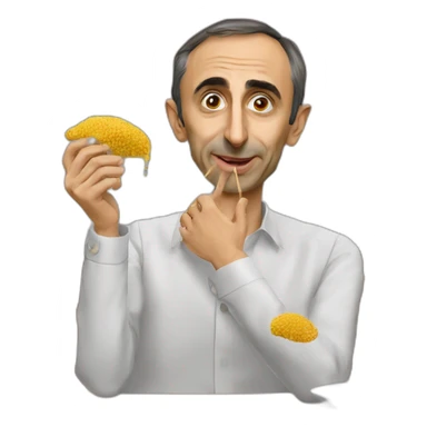 Éric Zemmour qui mange du couscous sticker