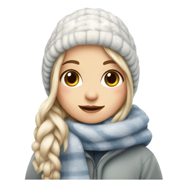 cozy beautiful finnish winter girl sticker