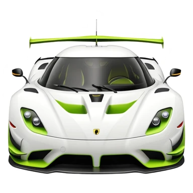 koniggseg jesko white sticker