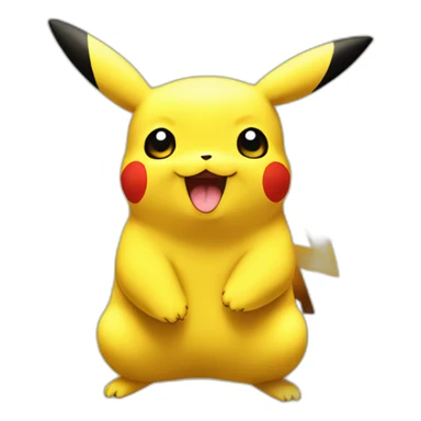 Pikachu avec un Fleuret sticker
