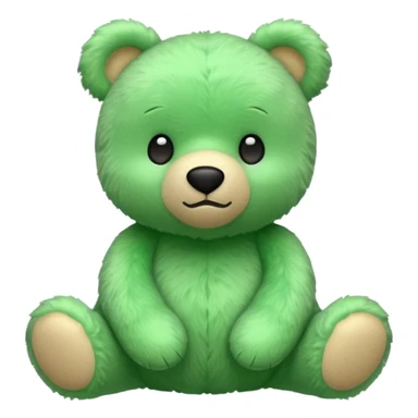 green bear toy sticker