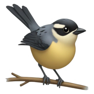 Tit bird sticker
