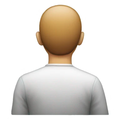 person with their back turned sticker