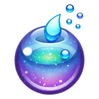 Glitter fatal touch sticker