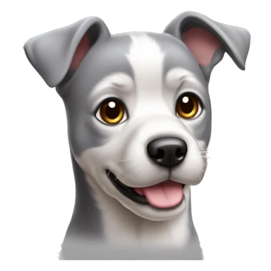 Chien gris très très très très mignon sticker