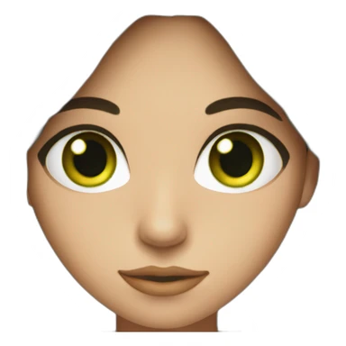 green-eyed brunette sticker