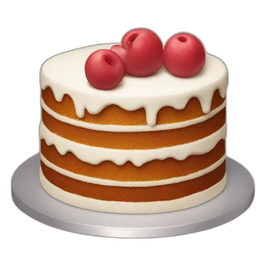 cake with the letter J sticker