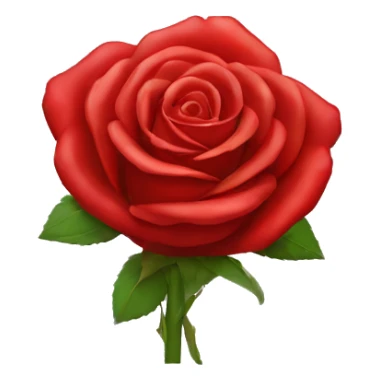Red rose sticker