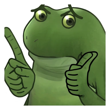 Person sticking middle finder sticker