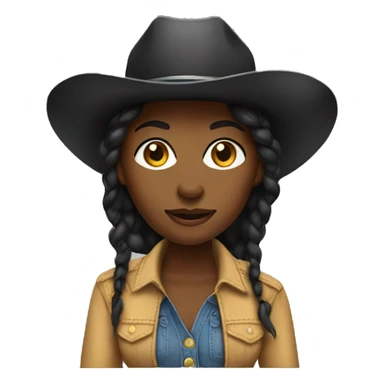 Black Cowgirl sticker