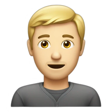 caucasian-man-work-computer-face-interrogative sticker