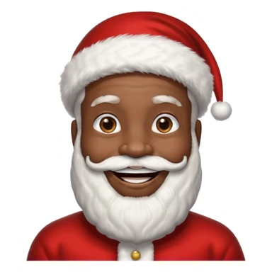 black santa sticker