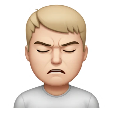 😡 with closed eyes sticker