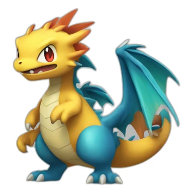 Le pokemon dracofeu sticker