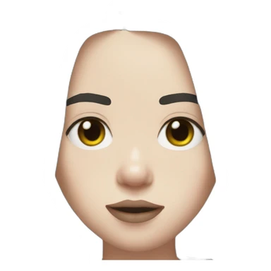 Billie eilish dark hair sticker