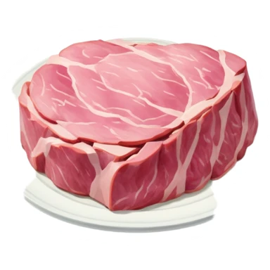 impressionist SPAM meat  claude monet paris landscape  sticker