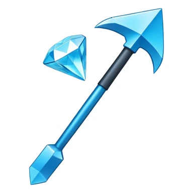 diamond hoe from Minecraft sticker
