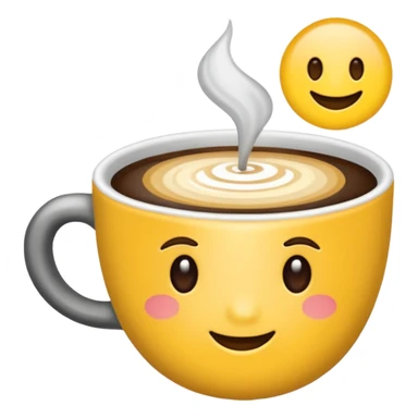 Эмодзи для кофейни LABEL. Цветовая палитра: #FFFFFF, #F7FD02, #D3D3D3, # 242424 sticker