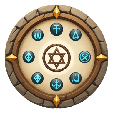 wizard's circle sticker