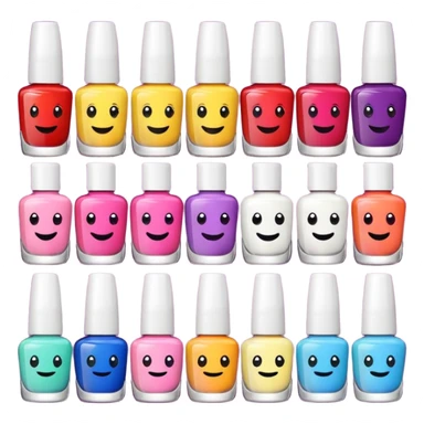 nail related emojis sticker