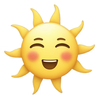 Kawaii sun and moon  sticker