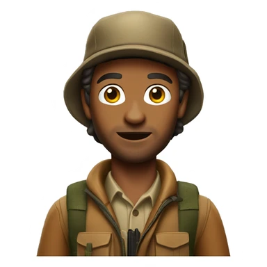 Realistic deer hunter sticker