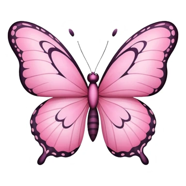 borboleta rosa sticker