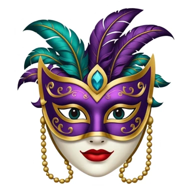 a portrait of Masquerade  sticker