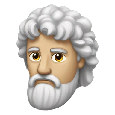 stoic man cruying sticker