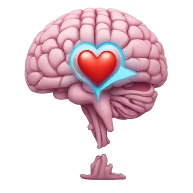 Un cerebro con corazón  sticker
