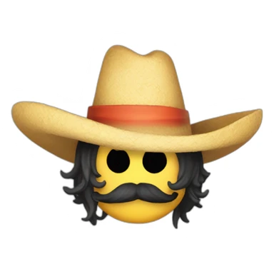 El sombrero de joyboy de onepiece sticker