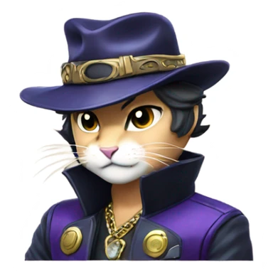 Jotaro kujo as a cat sticker