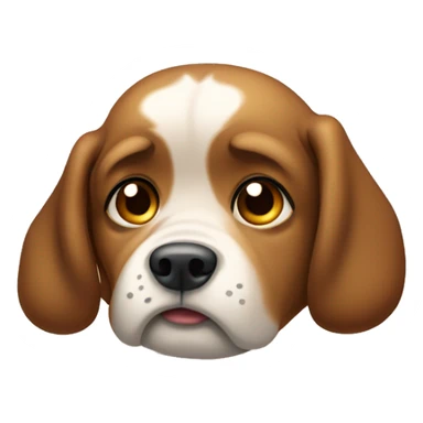 cachorro caramelo triste sticker