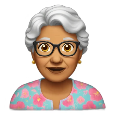 latin grandma sticker