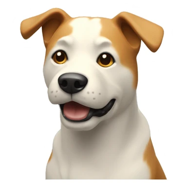 3d digitally rendered  low quality retro 90d dog render sticker