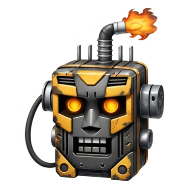 burnt-out transformer sticker