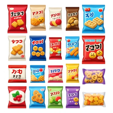 japan packaged snacks  sticker