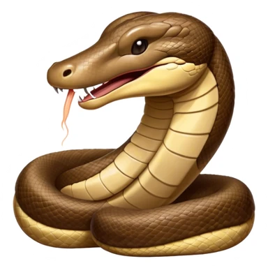 Cinematic Cute Yawning Python Portrait Emoji, Head tilted slightly with a dramatic, wide-open yawn, showcasing a sinuous, scaled form with drowsy, half-closed eyes and an open, relaxed mouth, Simplified yet irresistibly adorable features, highly detailed, glowing with a soft, cozy earthy glow, high shine, relaxed yet expressive, stylized with a dash of whimsical reptilian charm, soft glowing outline, capturing the essence of a drowsy yet affectionate python that appears ready to stretch out for a nap! sticker
