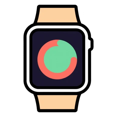 Apple brand smartwatch tracking rice consumption sticker