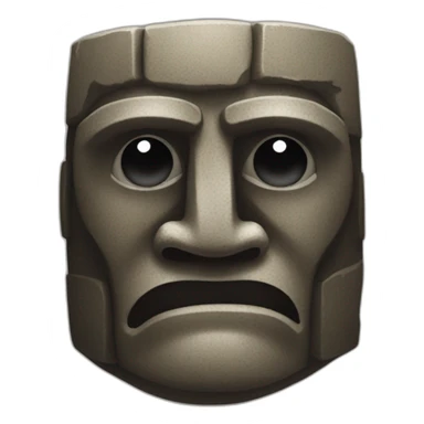 Easter Island Head Golem sticker