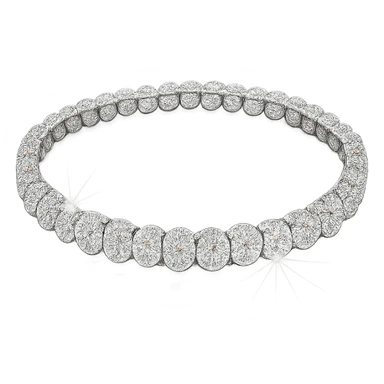 white sparkly gemstone bracelet sticker