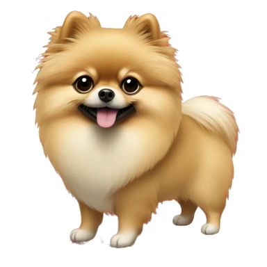 A Pomeranian wearing a Christmas sweater  sticker
