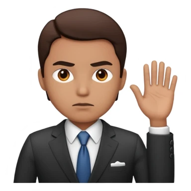 office worker having a meeting sticker