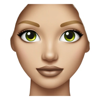 Realistic victoria secret model blonde green eyes  sticker